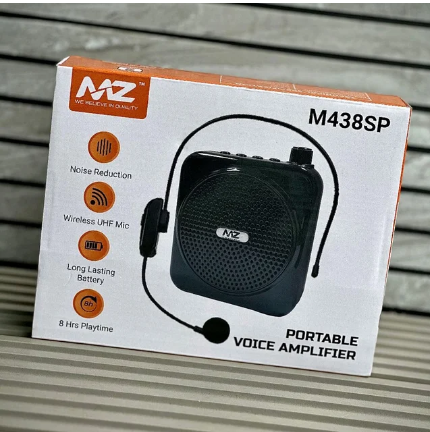 Portable Voice Amplifier with Wireless UHF Headset Microphone