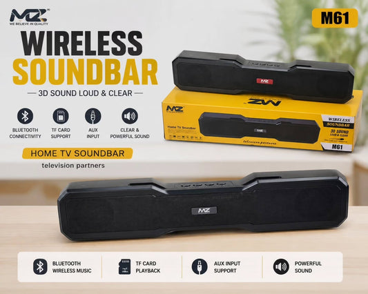 MZ M61 Wireless Soundbar – 3D Powerful Sound